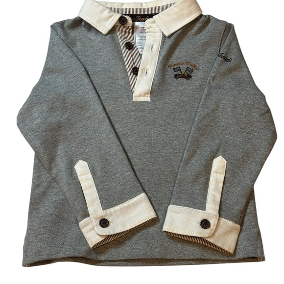 Gray Kids Polo Shirt - Picture 3 of 8